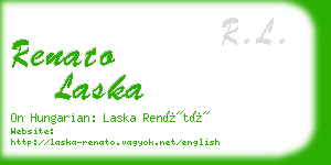 renato laska business card